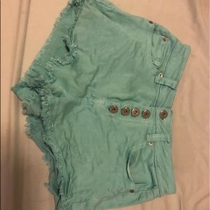 Boom Boom Jeans - Teal blue shorts. Size 5.